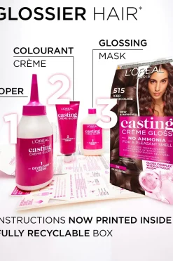 Discount Casting Crème Gloss 4102 Keskiruskea Tuhka Neutraali Helmiäinen kevytväri 1kpl Hiusvärit