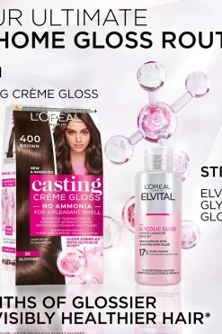 Discount Casting Crème Gloss 4102 Keskiruskea Tuhka Neutraali Helmiäinen kevytväri 1kpl Hiusvärit