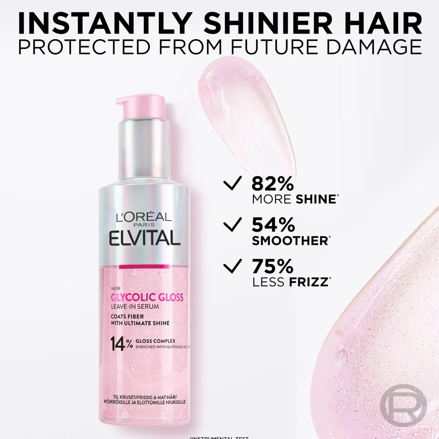 Best Elvital Glycolic Gloss hiuksiin jätettävä seerumi kiillottomille hiuksille 150ml Hiustenhoito