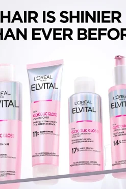 Best Elvital Glycolic Gloss hiuksiin jätettävä seerumi kiillottomille hiuksille 150ml Hiustenhoito