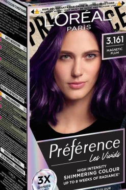 L'Oréal Paris Hiusvärit<Préférence Vivid Colours Magnetic Plum intensiivinen kestoväri 1kpl