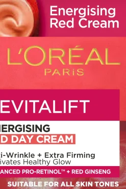 Clearance Revitalift Energisoiva punainen anti-age päivävoide 50ml Ihonhoidon Tehoaineet|Kasvojenhoito