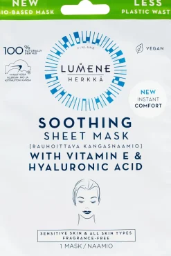Lumene Hajusteettomat Ihonhoidon Tuotteet|Kasvojenhoito<HERKKÄ Rauhoittava kangasnaamio 1 kpl