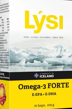 Lysi Omegat Ja Muut Rasvahapot<Omega-3 Forte kalaöljykapseli 80 kaps 109g ravintolisä