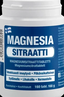Magnesia Kivennäis- Ja Hivenaineet<Sitraatti magnesiumsitraattitabletti 160 tabl