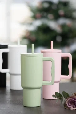 Sale Deal termosmuki pillillä 90 cl valkoinen Take-away- Ja Termosmukit