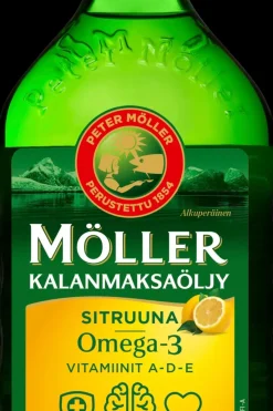Möller Omegat Ja Muut Rasvahapot<Kalanmaksaöljy Sitruuna Omega-3 Vitamiinit A-D-E ravintolisä 500ml