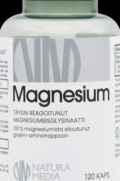 Natura Media Kivennäis- Ja Hivenaineet<Magnesium Bisglysinaatti 120 kaps