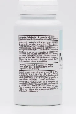 New n NAC+C ravintolisä 80 kaps. Aminohapot