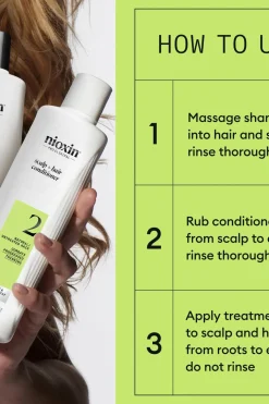 Nioxin Hiustenhoitopakkaukset|Hiustenhoito<System 2 KIT hoitopakkaus 300+300+100 ml