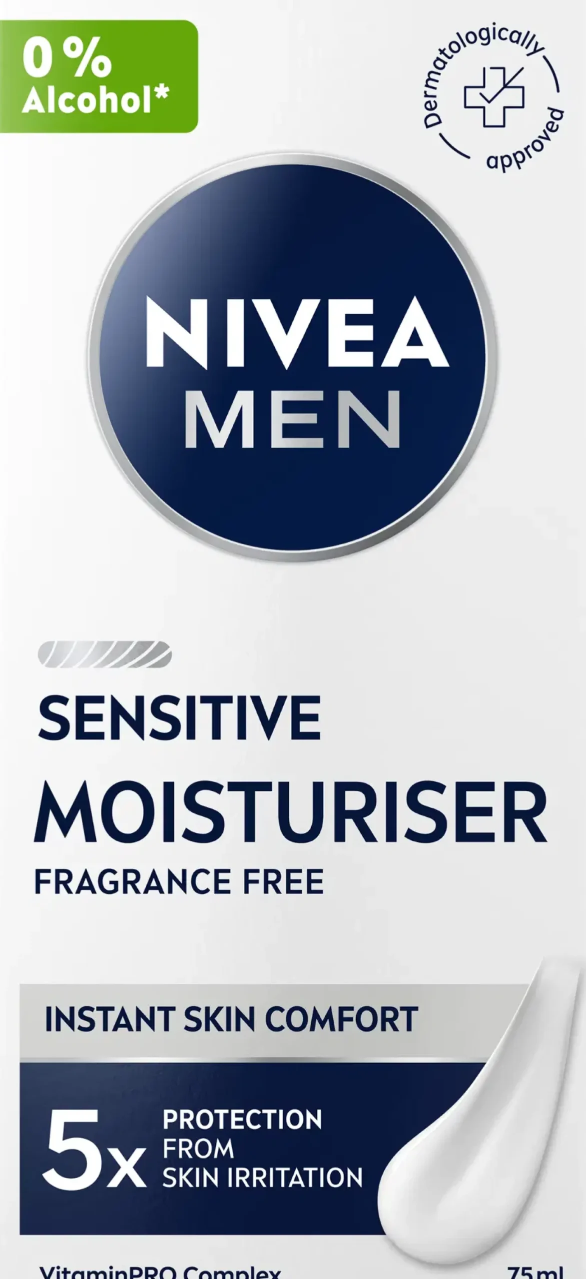 NIVEA MEN Ihonhoito<75ml Sensitive Moisturiser -kasvovoide