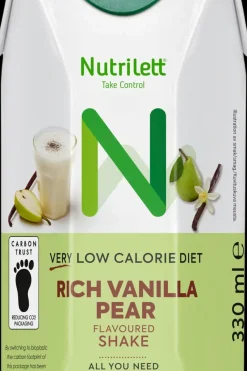 Best VLCD Rich Vanilla Pear Flavoured shake Valmis pirtelö 330ml VLCD-tuotteet