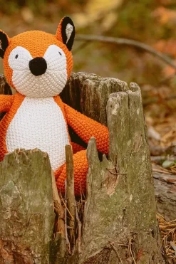 Pentik Koriste-esineet<Elmo kettu neulelelu 28 cm, oranssi