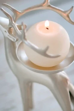 Pentik Koriste-esineet<Petra Hopeoitu Poro 19 cm