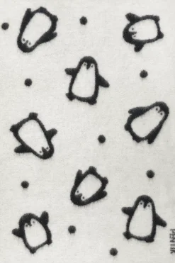Pentik Viltit, Huovat Ja Torkkupeitot<Pingviini torkkupeitto 60x90 cm musta