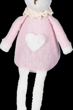 Pupu pitkäjalka koriste 16 cm, vaaleanpunainen Kausikoristeet