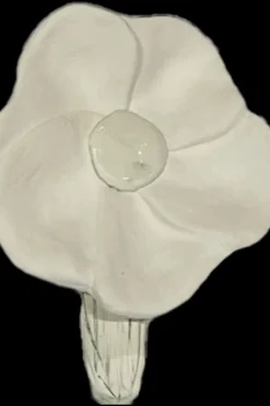 Online Seinäkukka Studio keramiikkaveistos 17x12,5x3 cm valkoinen Koriste-esineet