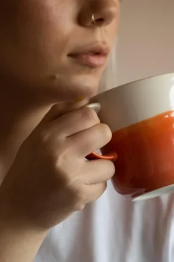 Pentik Mukit Ja Kupit<Tuntu muki 0,35 l, oranssi vaaleanpunainen