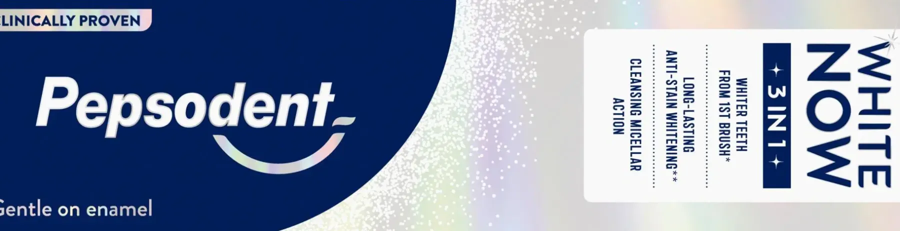 Pepsodent Suuhygienia|Suuhygienia<White Now 3in1 Hammastahna 75 ml