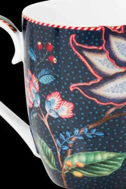 Pip Studio Mukit Ja Kupit<Berry Blues Flowers muki 450 ml sininen