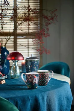 Pip Studio Mukit Ja Kupit<Berry Blues Flowers muki 450 ml sininen