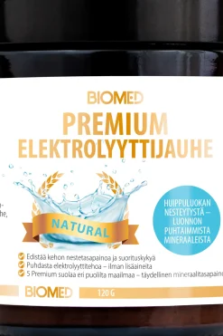 Biomed Urheilujuomat<Premium Elektrolyyttijauhe - Natural 120g