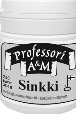 Vitabalans Kivennäis- Ja Hivenaineet<Professori A & M Sinkki 250 tabl.