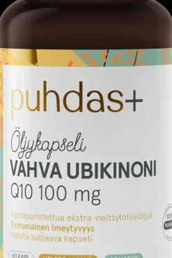 Puhdas+ Ubikinonit Ja Ubikinolit<Vahva Ubikinoni Q10 100 mg Öljykapseli 60 kaps