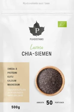 Puhdistamo Pähkinät, Siemenet Ja Muut Kuivatuotteet<Luomu Chia-siemen 500 g