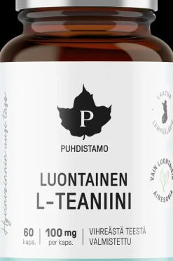 Puhdistamo Erityisvalmisteet<Luontainen L-teaniini 100 mg 60 kaps