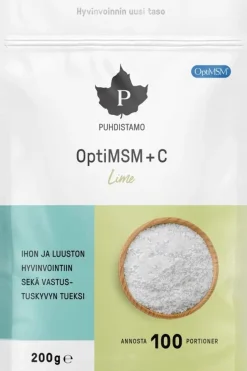 Best OptiMSM+C -jauhe Lime 200 g Erityisvalmisteet