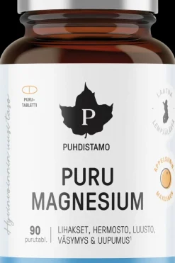 Hot Puru Magnesium 90 tabl. Kivennäis- Ja Hivenaineet