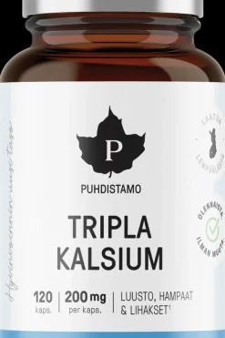 Puhdistamo Kivennäis- Ja Hivenaineet<Tripla Kalsium 120 kaps