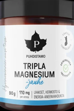 Online Tripla Magnesiumjauhe 90 g Kivennäis- Ja Hivenaineet