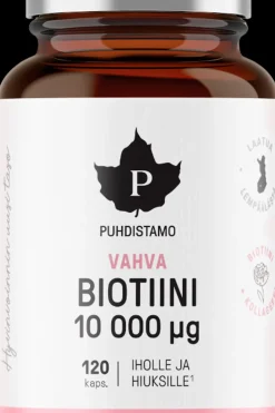 Puhdistamo Kauneuden Hyvinvointivalmisteet<Vahva Biotiini, 120 kaps