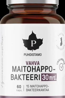 Puhdistamo Maitohappobakteerit<Vahva Maitohappobakteeri 30 Mrd. 60 kaps
