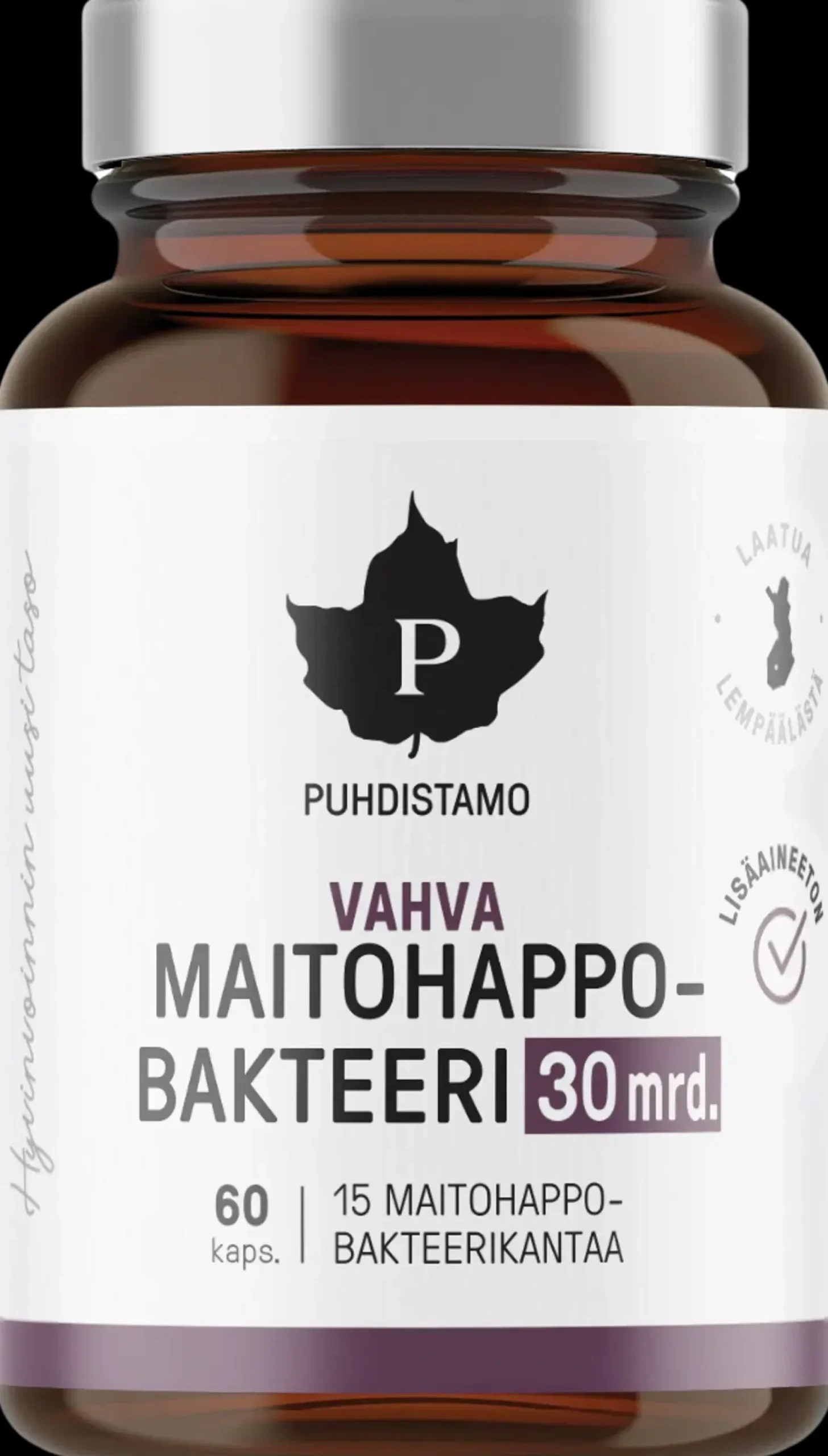 Puhdistamo Maitohappobakteerit<Vahva Maitohappobakteeri 30 Mrd. 60 kaps