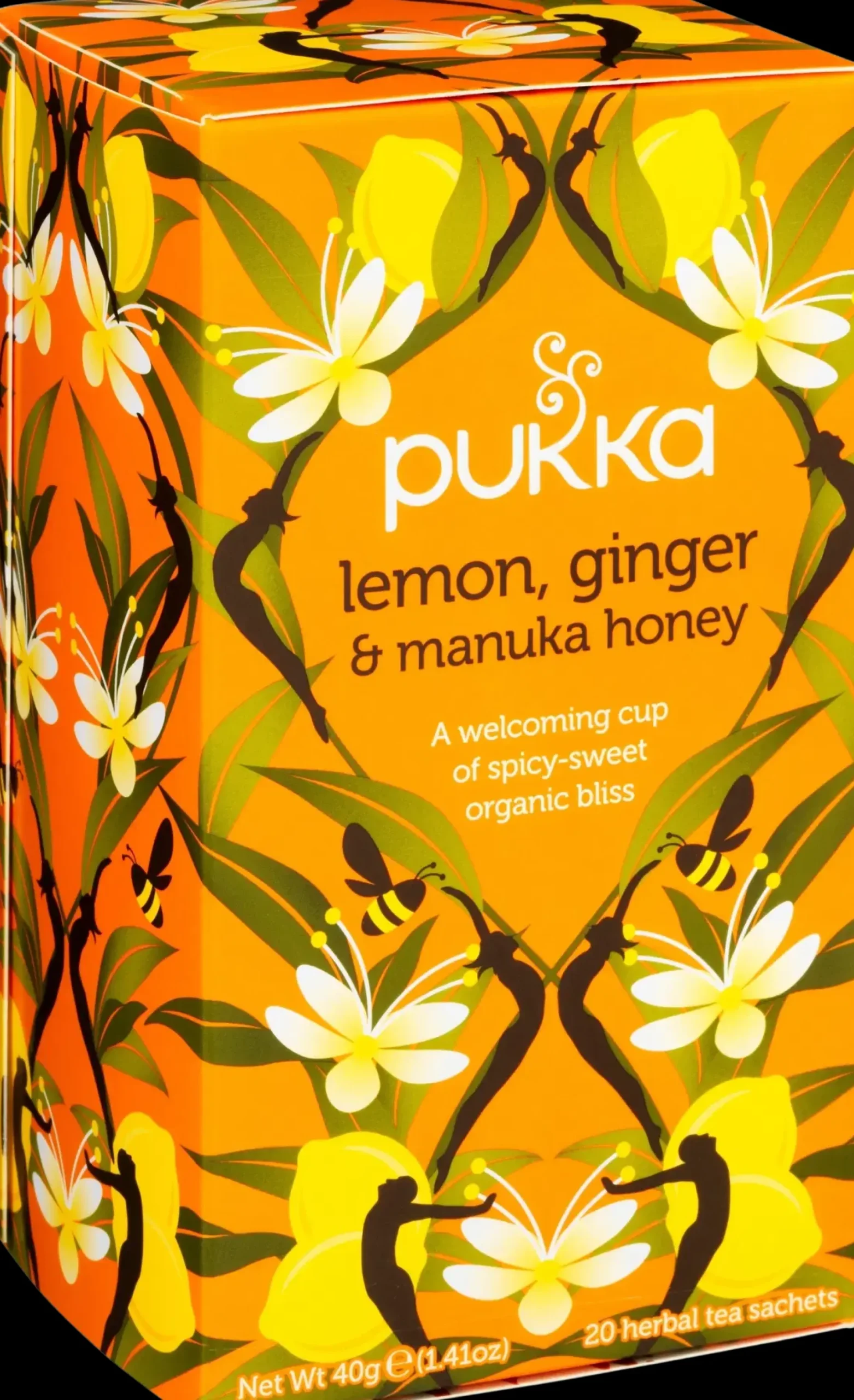 Pukka Juomat<20p Yrttitee Lemon, Ginger & Manuka Honey luomu