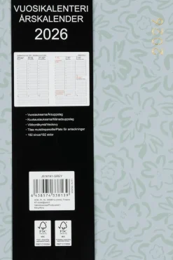 Ei merkkiä Kalenterit<Pöytäkalenteri A5 harmaa