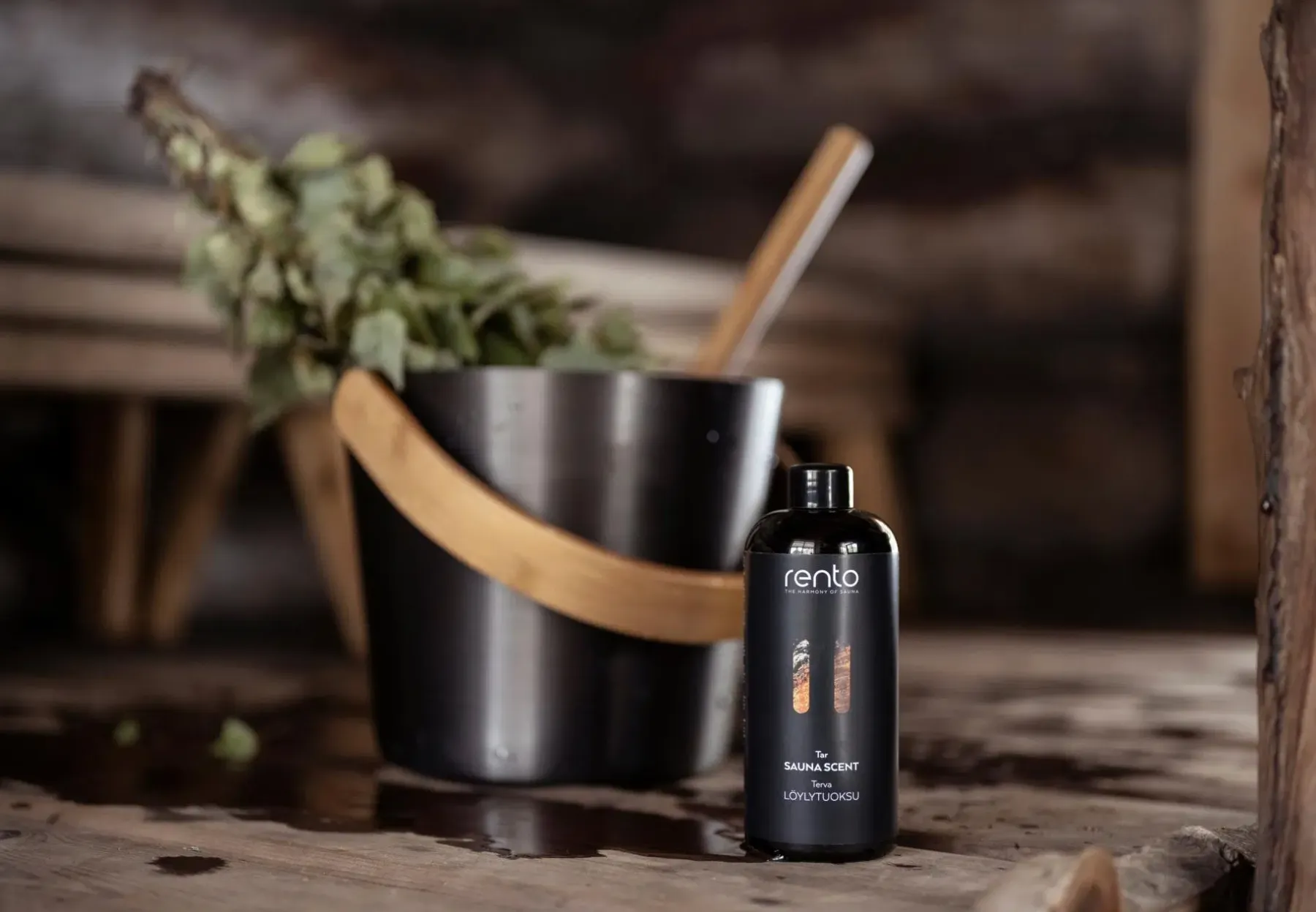 Rento Sauna<Saunasanko alumiini tervanruskea
