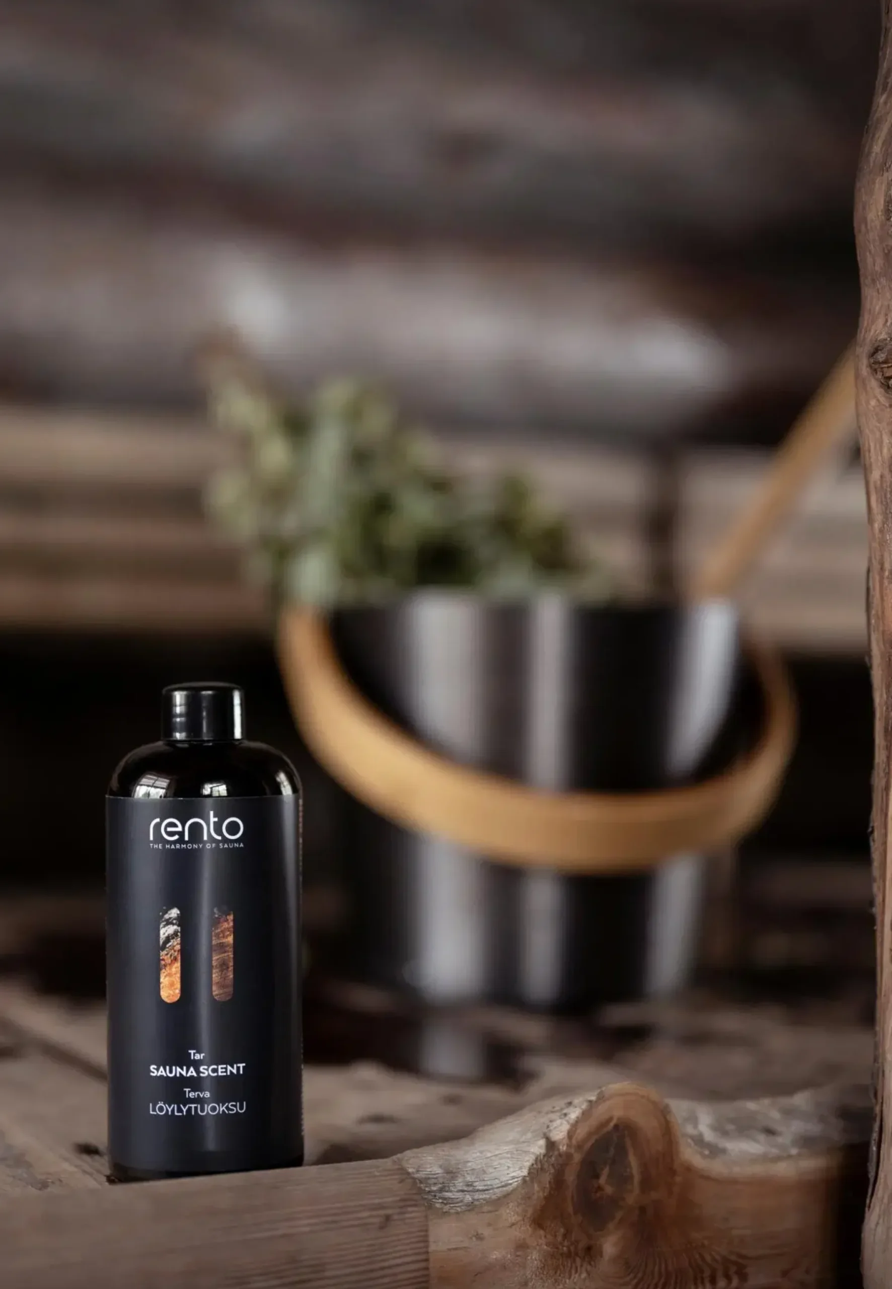 Rento Sauna<Saunasanko alumiini tervanruskea