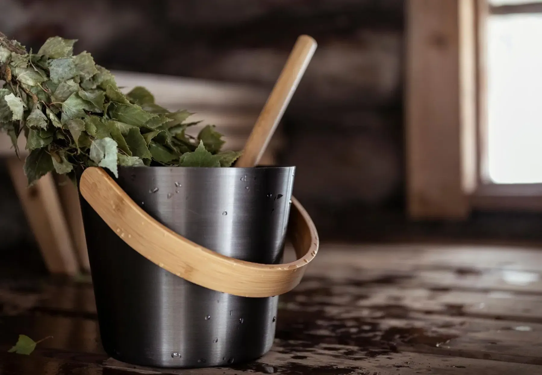 Rento Sauna<Saunasanko alumiini tervanruskea