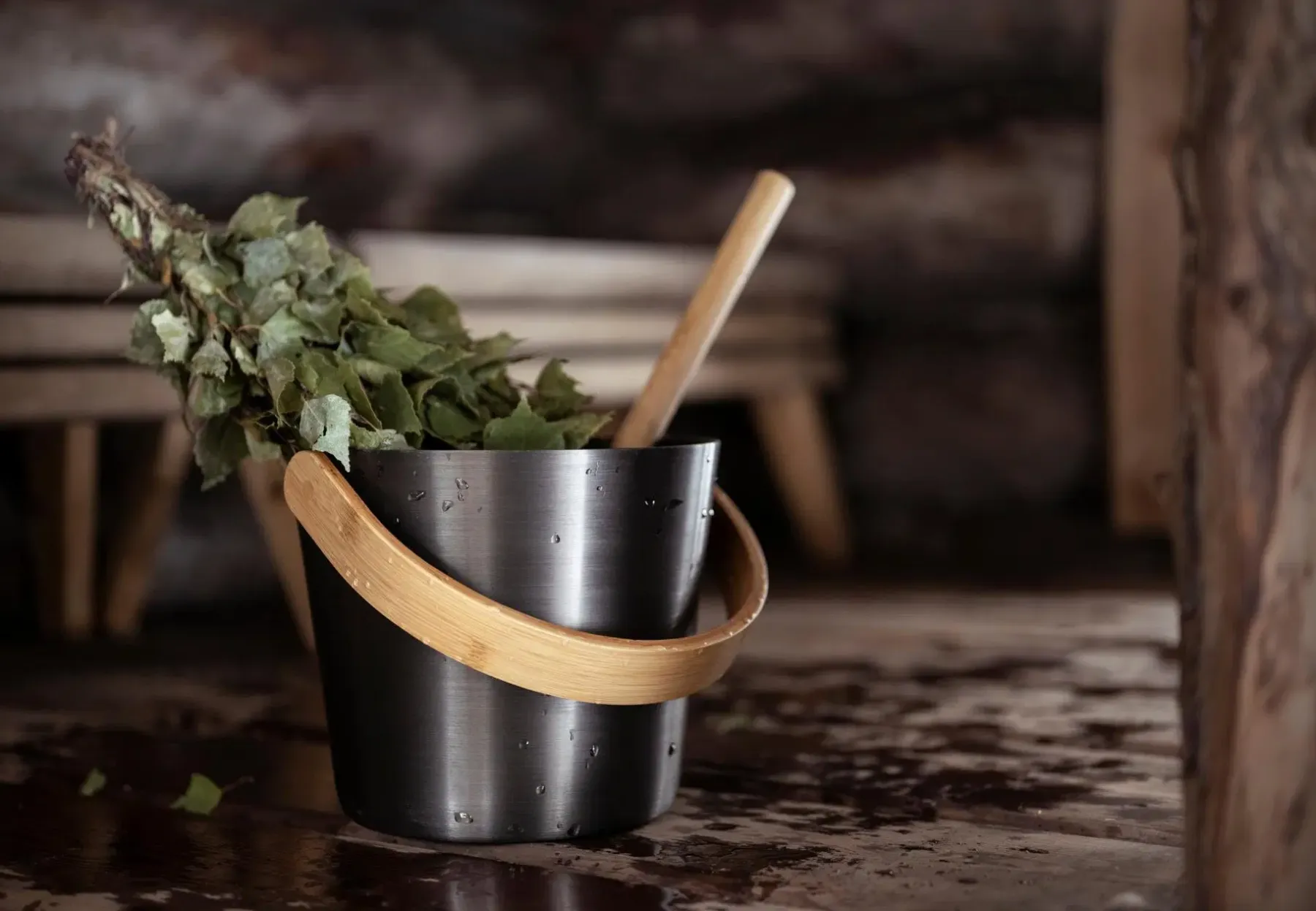 Rento Sauna<Saunasanko alumiini tervanruskea