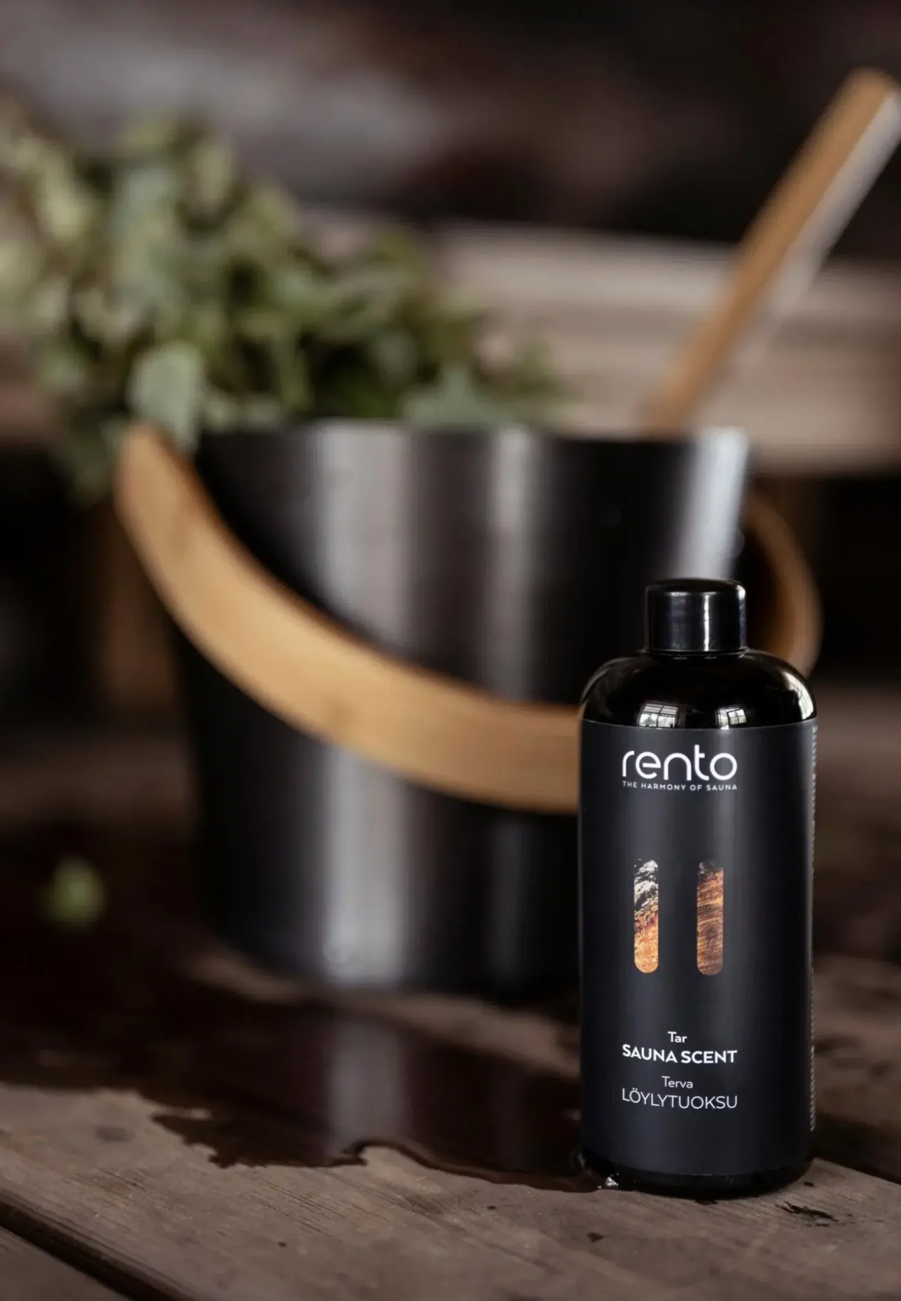 Rento Sauna<Saunasanko alumiini tervanruskea