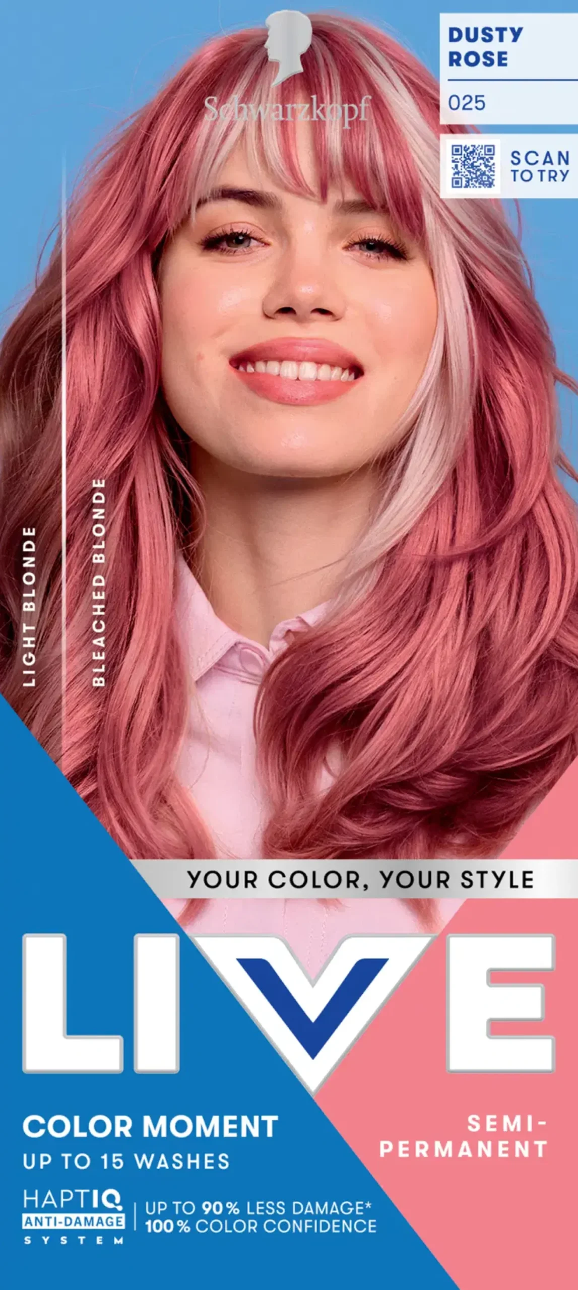 Discount LIVE UB 025 Dusty Rose Hiusvärit