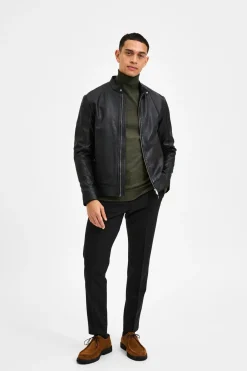 SELECTED Takit<HOMME Slharchive classic nahkatakki