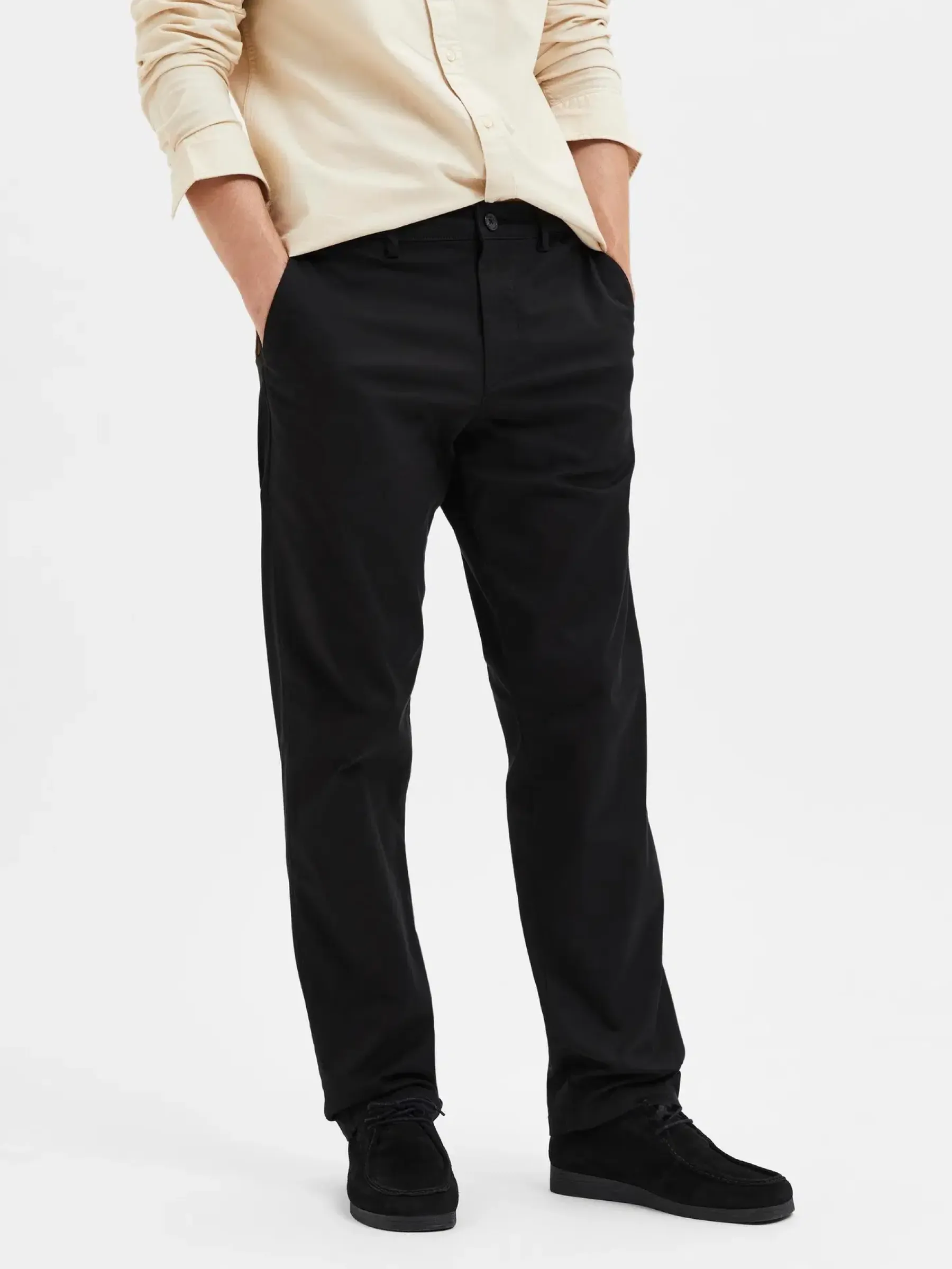 SELECTED Housut<HOMME Slh196-straight new miles flex chino