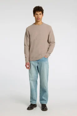 Best Slhross ls knit structure crew neule Neuleet