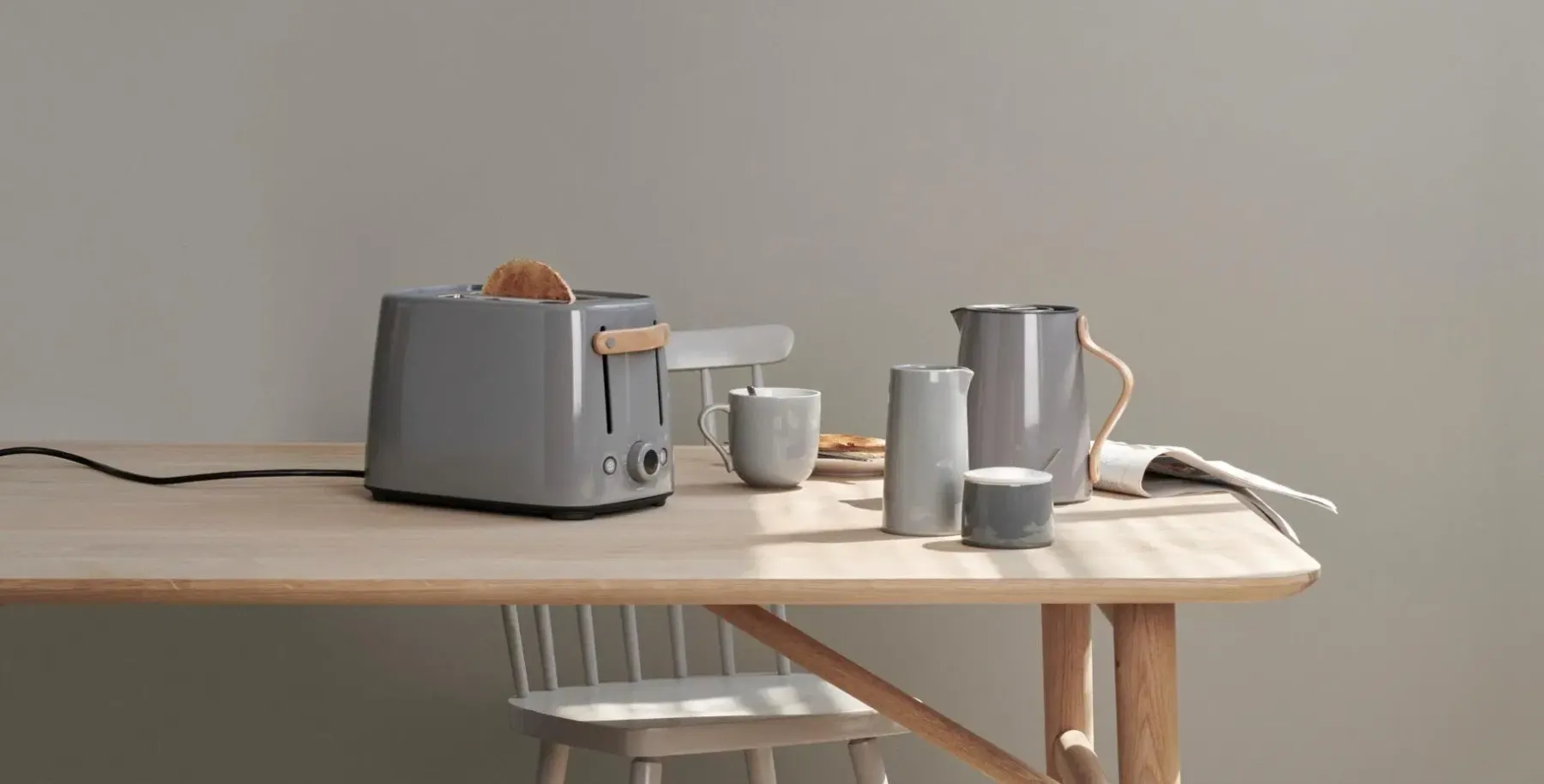 Stelton Tarjoiluastiat<Emma termoskannu teelle 1,0 l, vaaleanharmaa