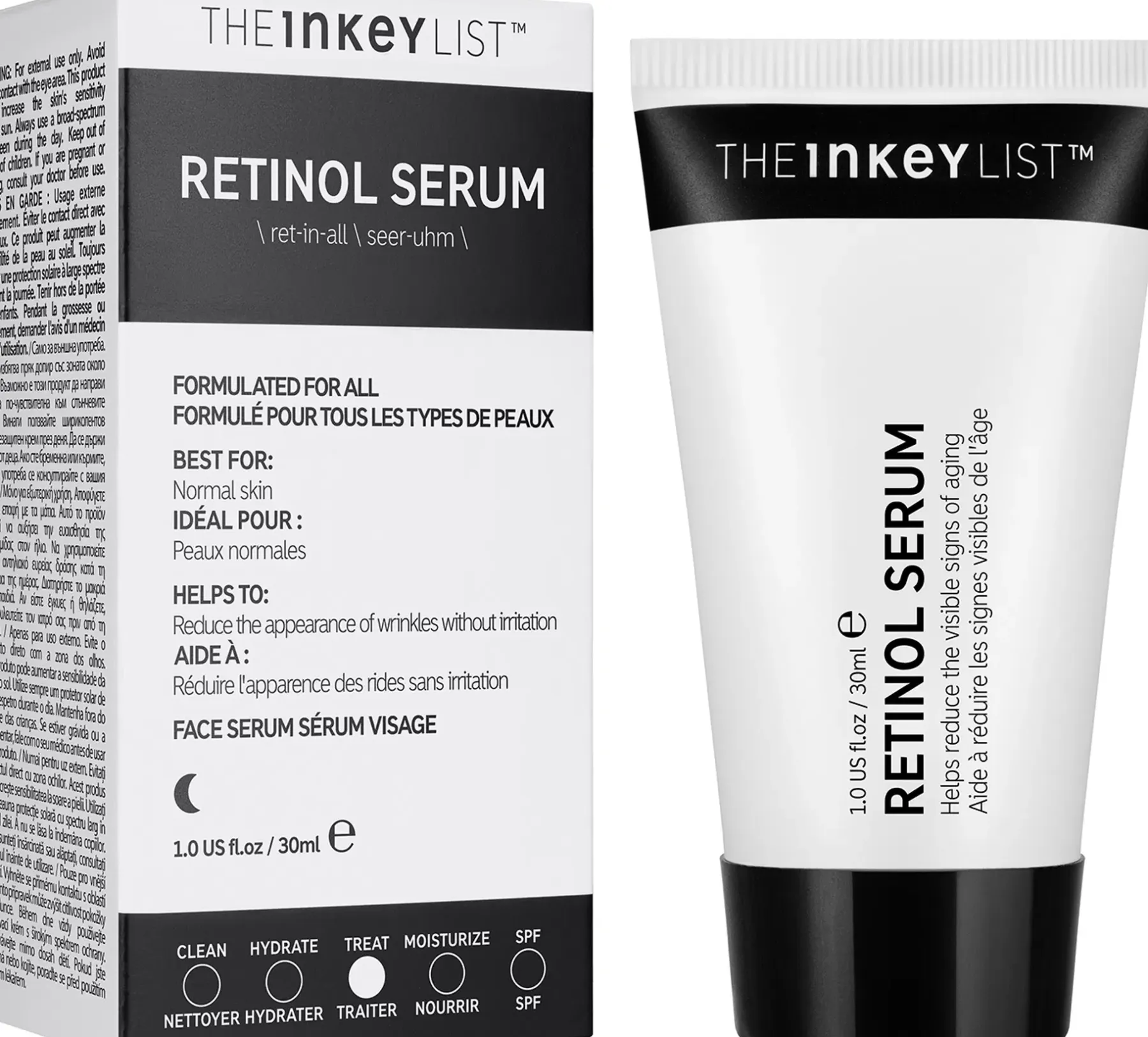 The INKEY List Ihonhoidon Tehoaineet|Kasvojenhoito<Retinol Serum 30 ml